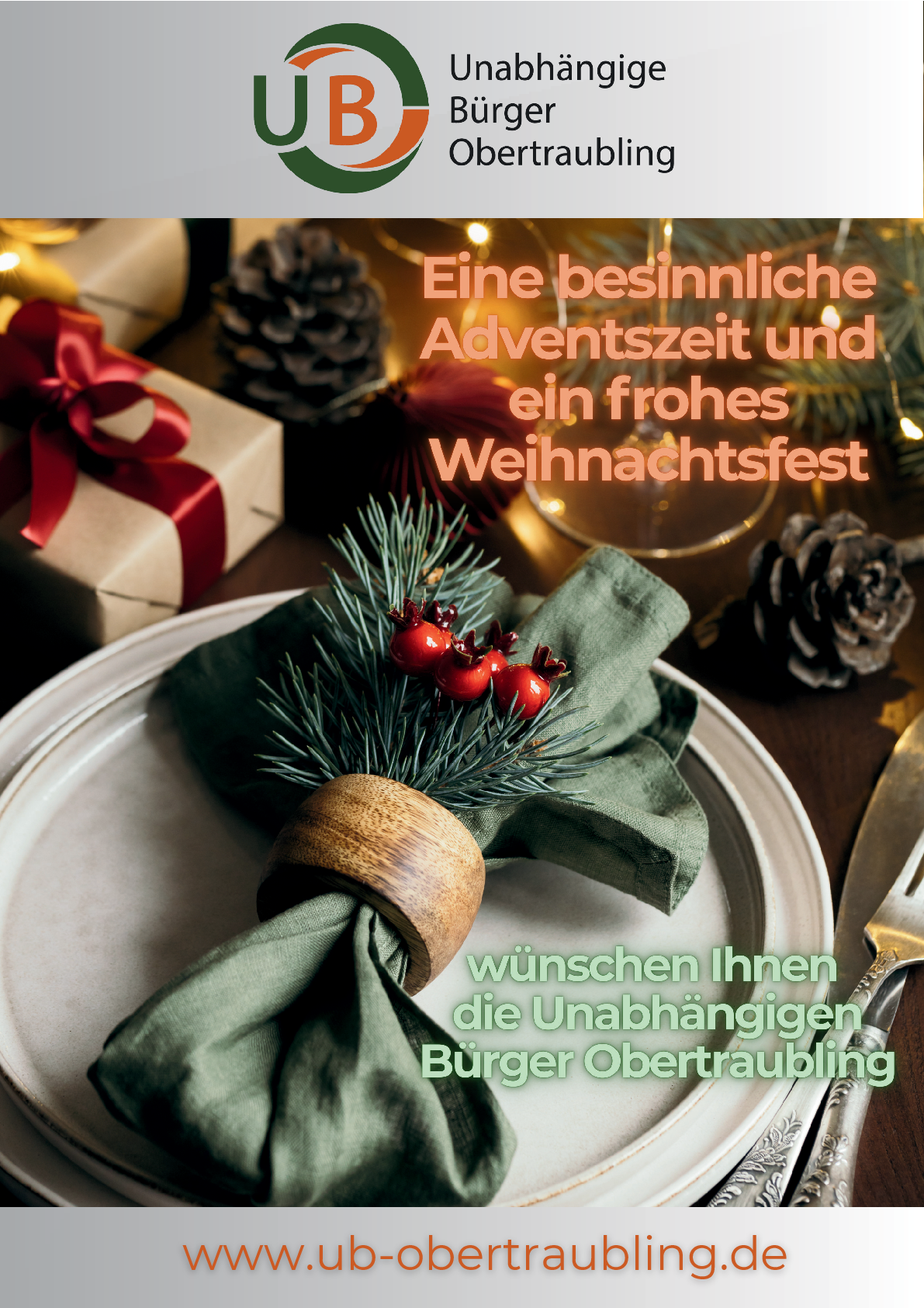UBO - Eine besinnliche Adventszeit und ein frohes Weihnachtsfest