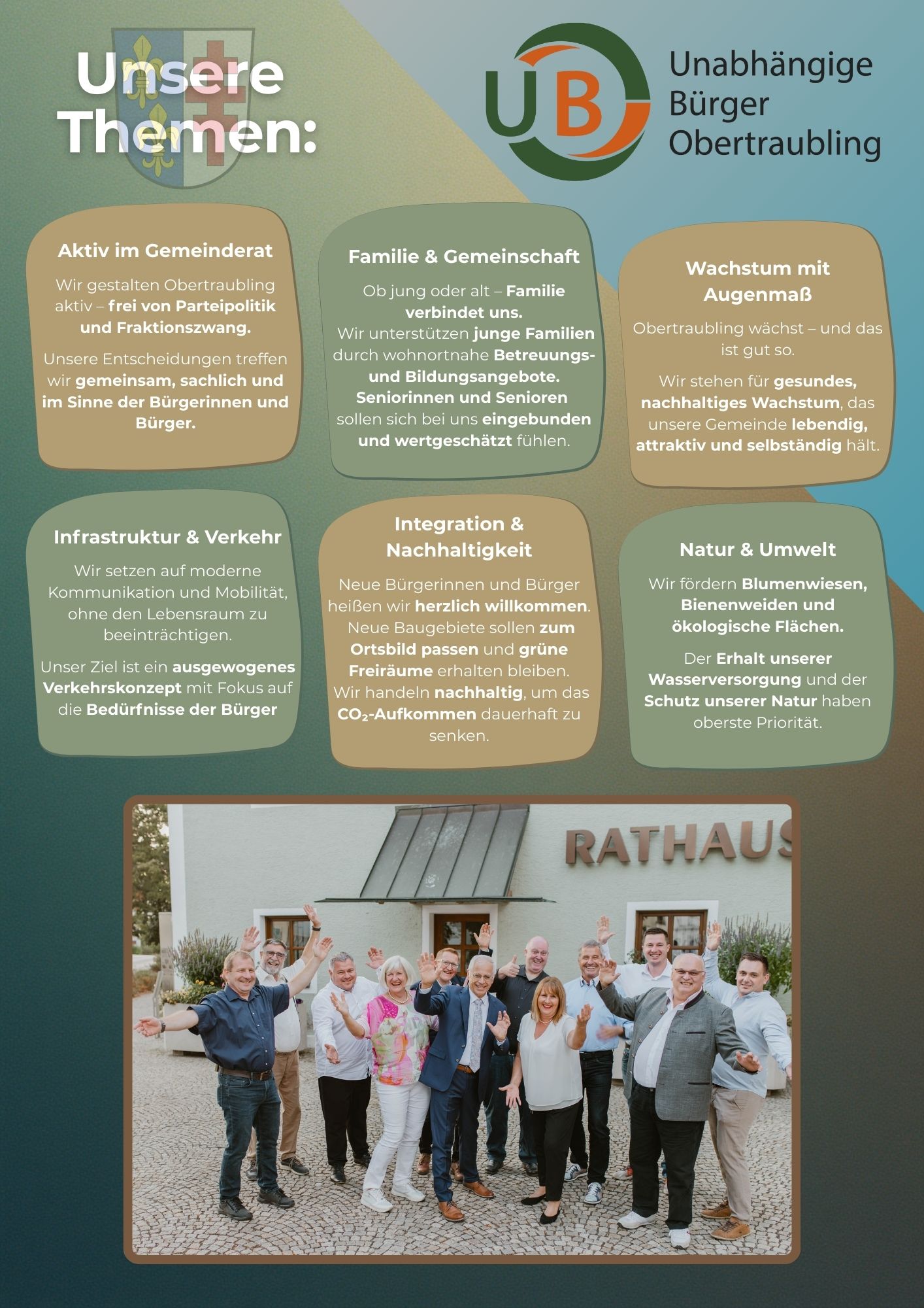 UBO - Kommunalwahl 2026 - Ehrlich Engagiert Unabhängig für unser Obertraubling - Seite 3